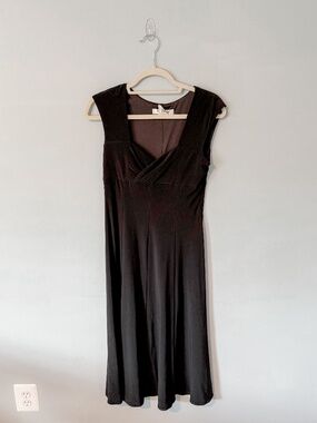 Evan Picone Short Sleeve Midi Dress